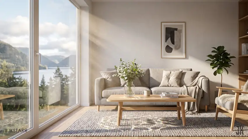Photorealistic Blender Cycles render of a detailed interior with natural lighting and realistic shadows.