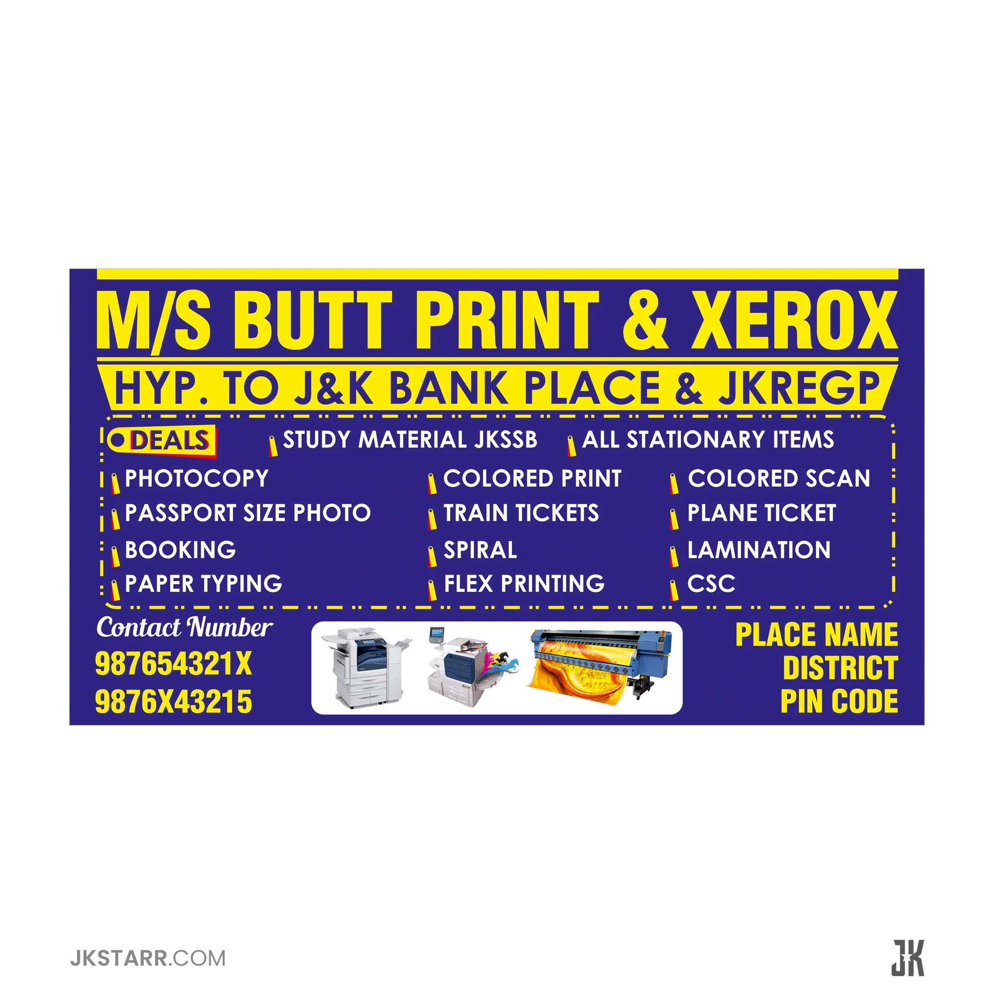 Butt Print Xerox