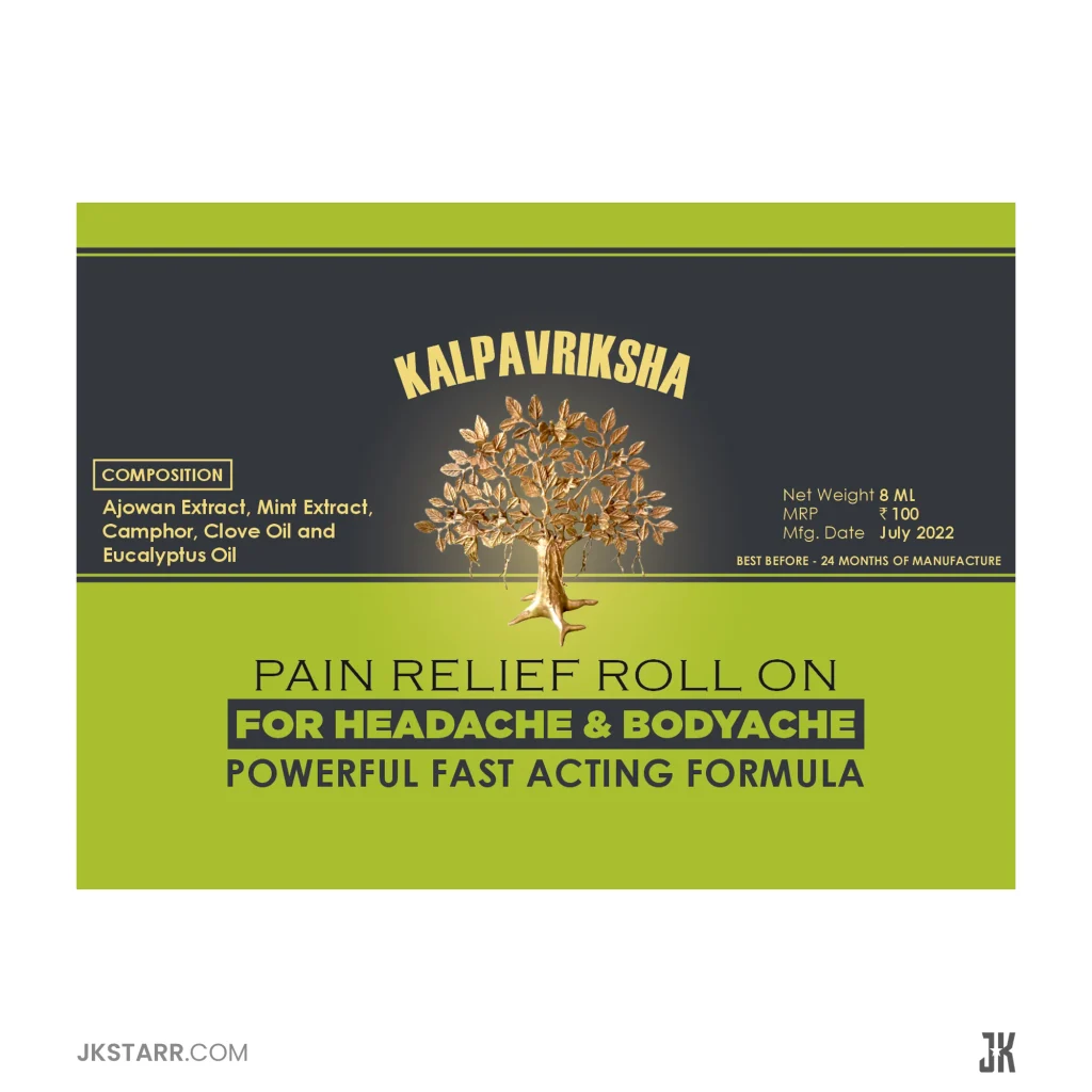 Kalpvariksha Muscle Joint Pain Oil - Label