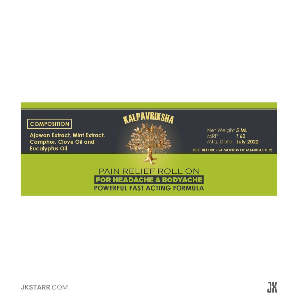 Kalpvariksha Muscle Joint Pain Oil - Label