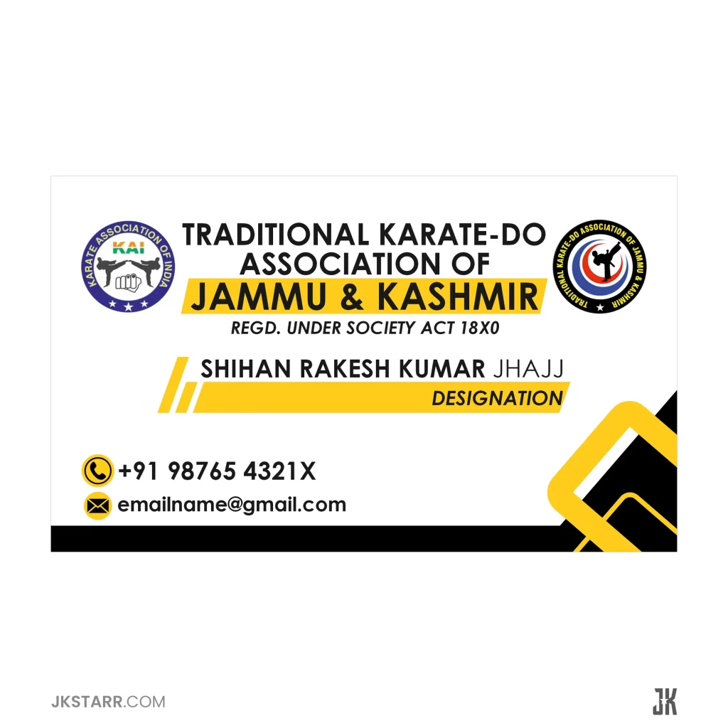 Taditional Karate-Do Association - Visiting Card