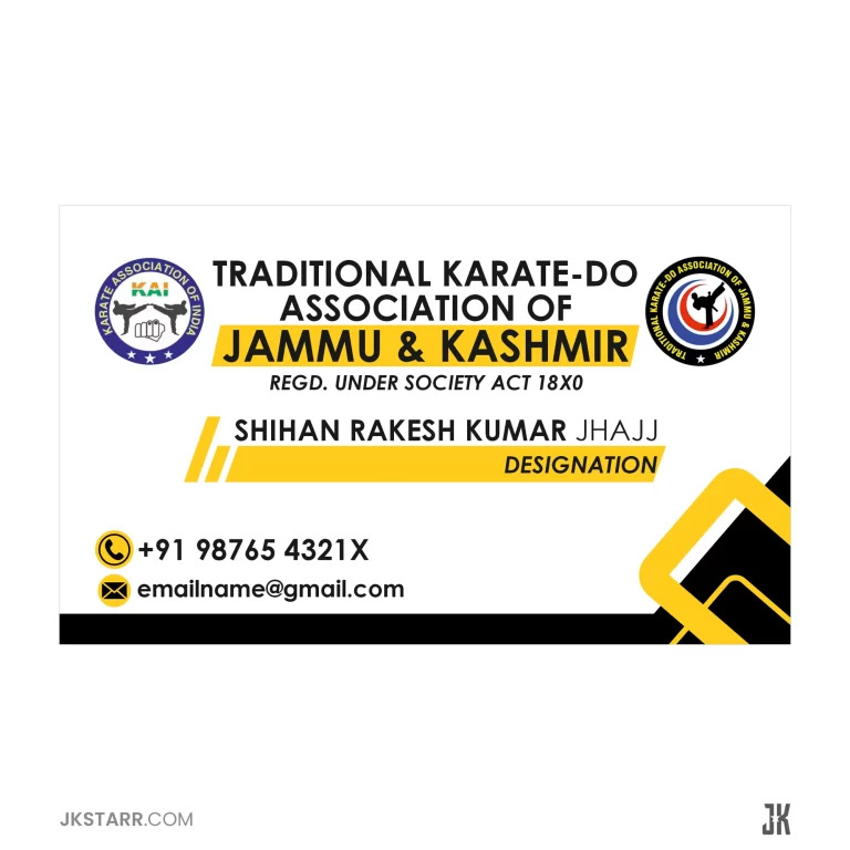 Taditional Karate-Do Association - Visiting Card