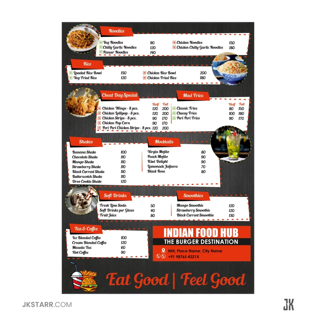 Indian Food Hub - Menu