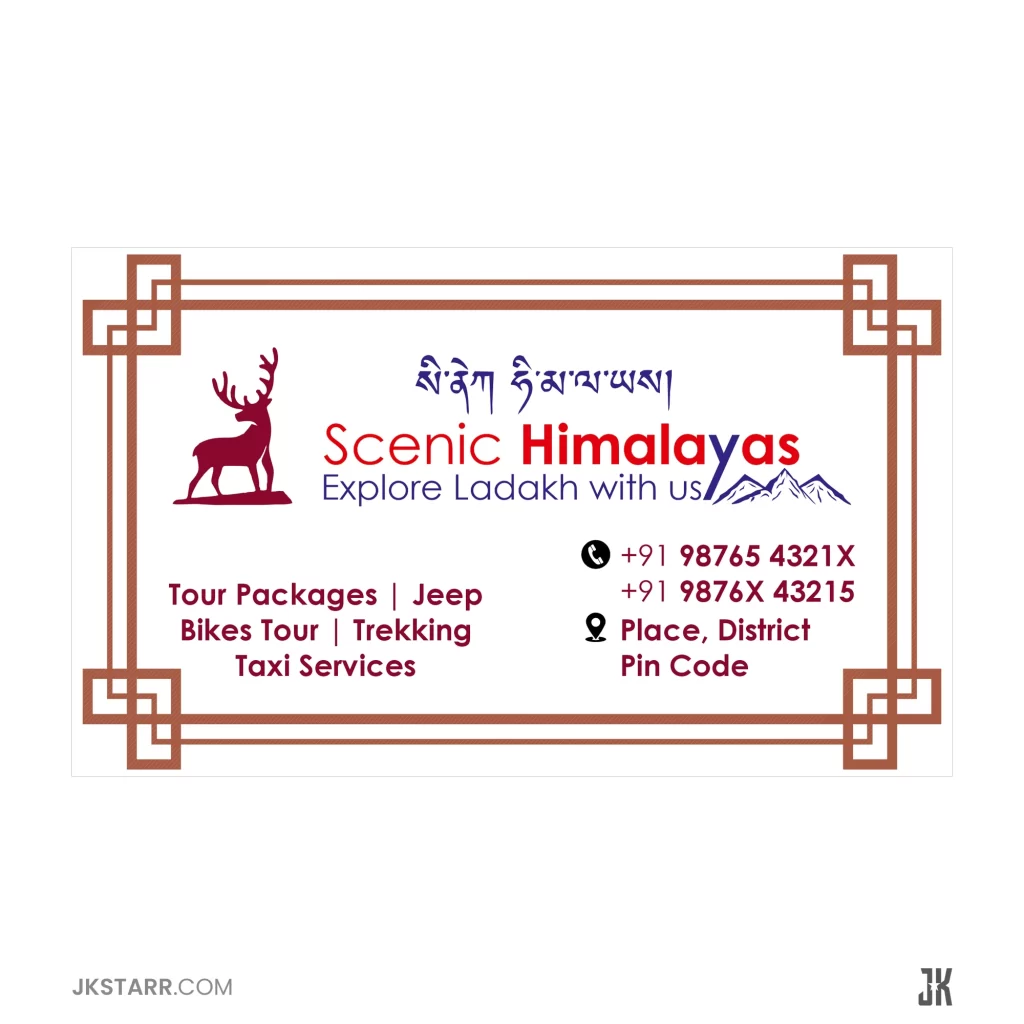 Scenic Himalayas - Visiting Card