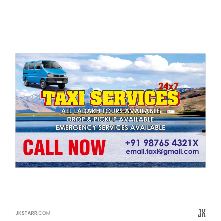Taxi Services - Visiting Card